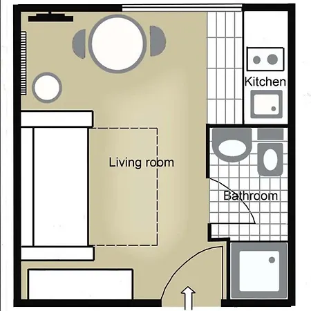 Apartment Small With Free Parking *